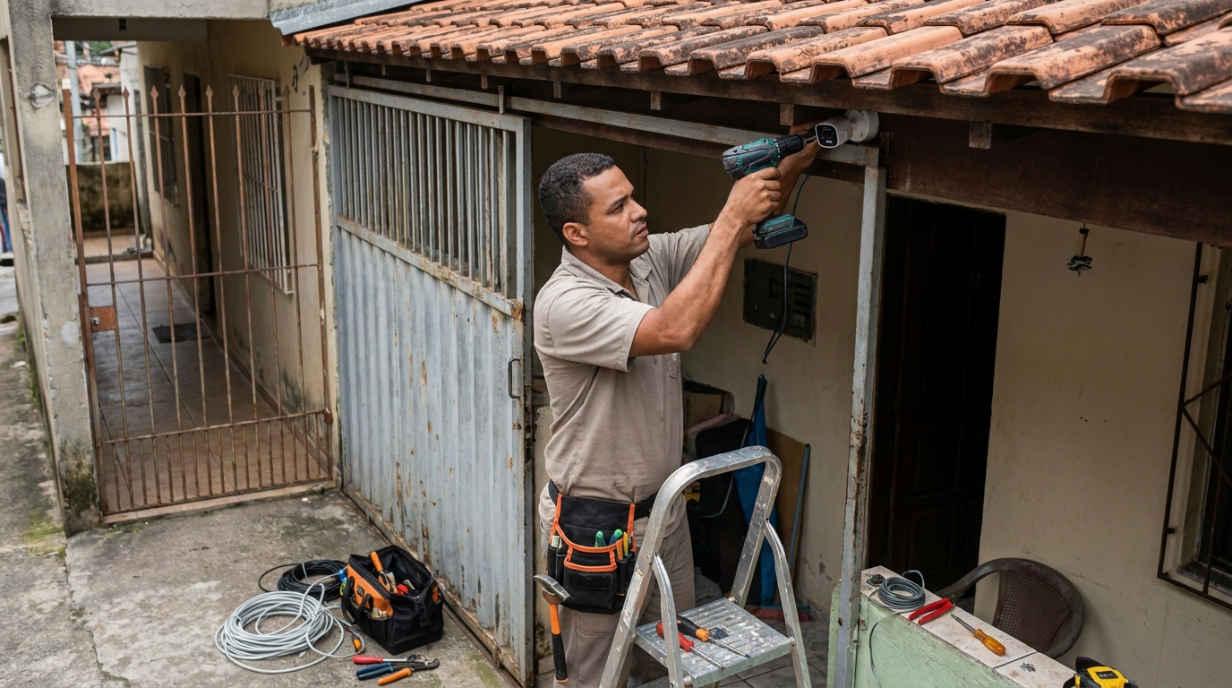 Instalação de Câmera Residencial em São José dos Pinhais‑PR